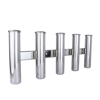 5 Link Boat Fishing Rod Holder 5 Tube Rack Side Mount Marine Stainless Steel - image 1 of 4