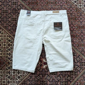 Pantaloncini Switch Denim Uomo Taglia 40 Notevoli Bianchi Moto Distressed SS9701 NUOVI CON ETICHETTE - Foto 1 di 12