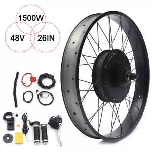 1500W 48V 26" Rueda Trasera LCD Bicicleta Eléctrica Kit Ebike Bicicleta Eléctrica Kit de Conversión DE - Imagen 1 de 15
