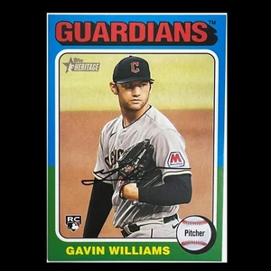 2024 Topps Heritage High Number - #OB-4 Gavin Williams RC Oversized Box Topper - Bild 1 von 2