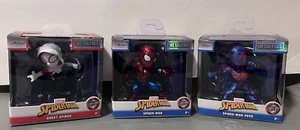 2023 Jada Toys Die-Cast Metalfigs Marvel Spider-Man Spider-Gwen Spider-Man 2099 - Picture 1 of 4