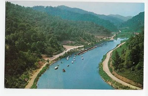Dewey Lake State Park KY Aerial View Kentucky Vintage Postcard - Picture 1 of 2