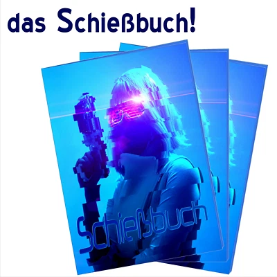 FIRST-DOT Schießbuch - deep blue 6 - NEU! zur Aufzeichnung Ihrer Aktivitäten - TOP Design!