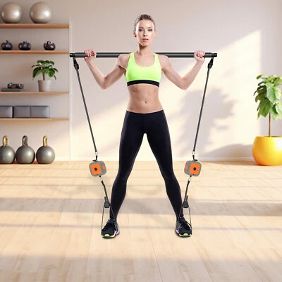 Workout Bands& Pump Set,Exercise Bands with Handles,Fitness Pump& Band Kit New - Image 1 of 4