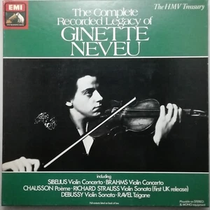 EMI 4 LP box set RLS 739: The Complete Recorded Legacy of Ginette Neveu - Picture 1 of 5