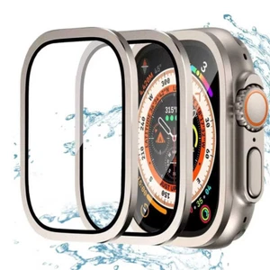Tempered Glass For Apple Watch Ultra 2 49mm Screen Protector Metal Frame Anti-Sc - Zdjęcie 1 z 19