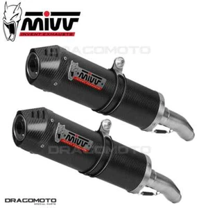 double échappement SUZUKI GSX-R 1300 HAYABUSA 2010 2011 MIVV Oval Carbone CC - Photo 1/2