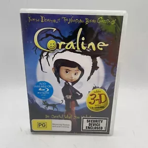 Coraline (DVD, 2009) 2D & 3D Versions. 4 Pairs Of New Sealed Glasses Animated R4 - Picture 1 of 5
