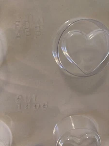 Molde de caramelo Heart Ore o chocolate nuevo 4 cavidades cera mantequilla jabón de hielo - Imagen 1 de 1