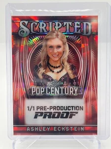 2025 LEAF POP CENTURY ASHLEY ECKSTEIN SCRIPTED 1/1 PRE-PRODUCTION PROOF - Picture 1 of 2