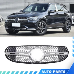 For 2020-2022 GLC260 GLC300 Front Grilles Modify Upgrade AM G Silver - Bild 1 von 2