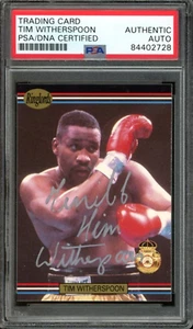 Tim “Terrible’ Weatherspoon Signed 1991 Player's International Ringlords Boxing - Picture 1 of 2