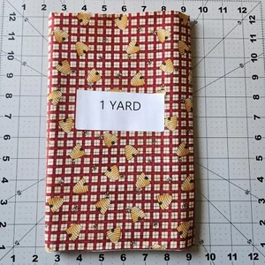 Vintage Debbie Mumm MUMMS THE WORD for SSI Beehive Bees Cotton 1 Yard x 44" - Picture 1 of 4