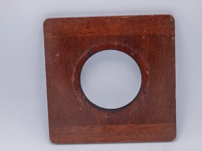 Deardorff 8x10" Camera 6" Square Wood Lens Board 72mm Hole - Image 1 of 3
