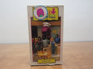 Barney and Friends Alphabet Soup VHS Tape 1992 Time Life Video Kids Cartoon Show - Picture 1 of 6