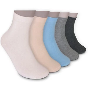Kurzsocken UNI (Bund 5 oder 10 Paar grau blau hellbraun) Komfortbund ohne Gummi - Bild 1 von 7