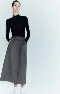 NOVA SAIA ZARA capa de lã 2179 tamanho P - Imagem 1 de 4