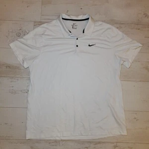 Nike Dri Fit Men’s Size 2XL White Performance Golf Polo Shirt - Picture 1 of 3