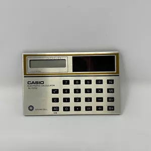 Casio SL-701G Calcolatrice elettronica serie slim vintage Giappone - Foto 1 di 4