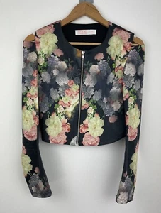 Coop By Trelise Cooper “Dark side of moon” cutout cropped jacket Size UK8 - Picture 1 of 8