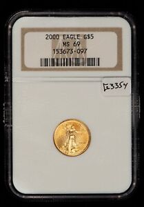 2000 G$5 1/10 oz Gold American Eagle - Tenth Ounce - NGC MS 69 - SKU-G3354