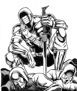Ojos de serpiente GI Joe 8,5""x11"" artista Kurt Ruskin arte original Kurtmudgeon GIJoe - Imagen 1 de 6