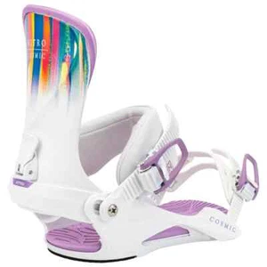 Attacchi Snowboard Bindings NITRO COSMIC WHITE BRUSH Stagione 2025 - Imagen 1 de 3