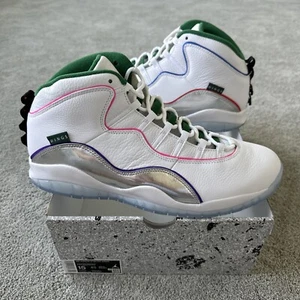 Nike Air Jordan Retro 10 X Wings White Clover Green Chrome Pink Size 15 New DS - Picture 1 of 12