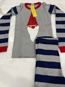 NWT HANNA ANDERSSON Gray Gnome Organic Long pajamas Size 160 (14) - Picture 1 of 3