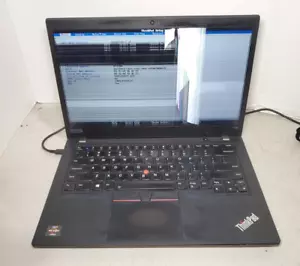 Lenovo Thinkpad E595 14" AMD Ryzen 5 3500U 8GB NO SSD/OS! CRACKED LCD! #69 - Picture 1 of 5