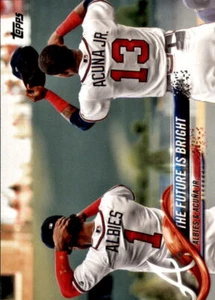 B2501- 2018 Topps Update #US43 The Future is Bright Ozzie Albies Ronald Acuna Jr - Picture 1 of 2