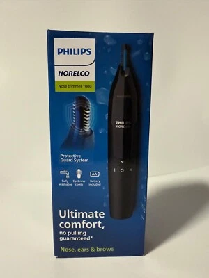 Recortadora de nariz Philips Norelco 1000, negra, nariz, orejas, cejas  Foto 1 de 2