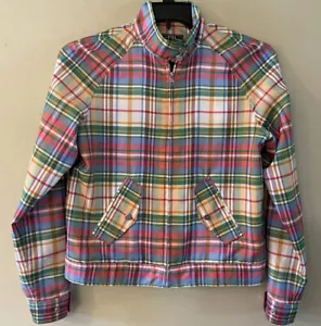 Ralph Lauren Damen Windbreaker Jacke Mantel kariert Taschen Vintage Größe Small gebraucht, in einwandfreiem Zustand - Bild 1 von 9