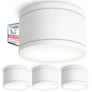 CELI-WX Bad Aufbauspot flach IP44 Deckenspot weiß LED GX53 4,5W neutralweiß 230V - Bild 1 von 9