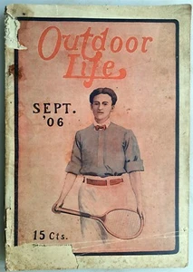 Outdoor Life Magazine - September 1906 Issue - Tennis Cover - Picture 1 of 5