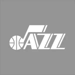 Utah Jazz #2 NBA Team Logo 1 Color Vinyl Decal Car Window Wall - Picture 1 of 7