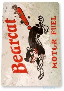 BEARCAT MOTOR OILS 11 X 8 TIN SIGN AUTO AUTOMOBILE MECHANIC ADVERTISEMENT - Picture 1 of 1