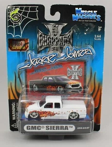 1:64 Muscle Machines *JESSE JAMES* White GMC Sierra Pickup Truck *NIP* - Picture 1 of 1
