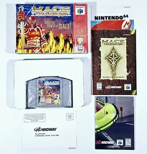 Nintendo 64 3D Beat 'em Up Mace the Dark Age US Uncut Cib Mortal Combat - Picture 1 of 8