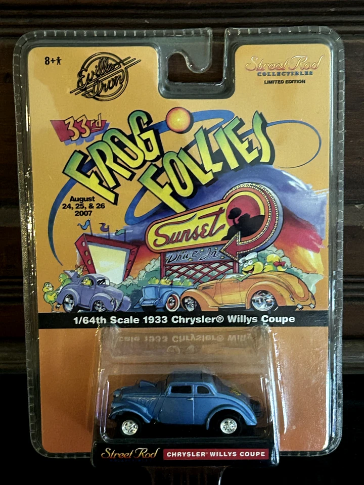 33rd Annual Frog Follies Evansville IN Iron Chrysler Willys 1/64 Car Limited Ed. - Image 1 of 4