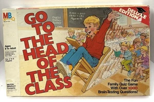 1986 Go To The Head Of The Class Deluxe Edition Vintage Milton Bradley *Complete - Picture 1 of 6