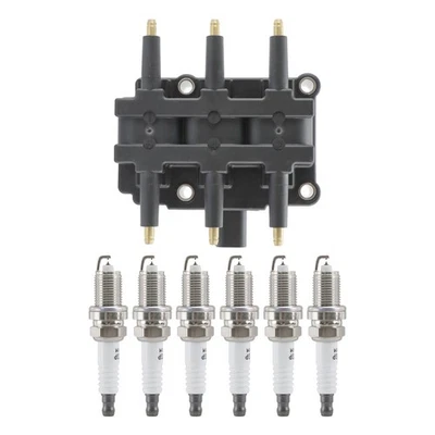 Ignition Coil & Platinum Spark Plug For 1994-96 Dodge Ram 2500 3500 UF121 - Image 1 of 4