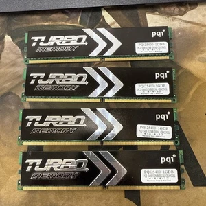PQI TURBO PQI3200-1024SA 1GB PC 3200 DDR 400 184-Pin Desktop Memory 3-4-4-8 x4 - Picture 1 of 2