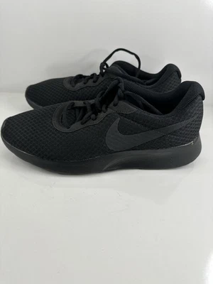 Scarpe da corsa Nike Tanjun uomo nere taglia 10 sneakers a rete leggere NUOVE - Immagine 1 di 4