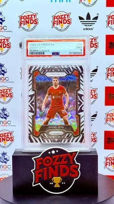 🔥 2023 Panini Prizm P/L Diogo Jota Zebra Choice #274 PSA 9 Mint | Liverpool 🔥 - Image 1 of 4
