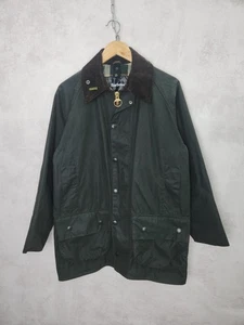 Barbour A230 Beaufort Chaqueta Verde Cera Impermeable Talla M - Imagen 1 de 16