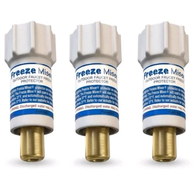 Freeze Miser Lote de 3 Grifo Exterior Protección Congelante Foto 1 de 4