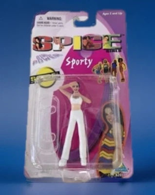 1998 Spice Girls Limited 3" Figurine "Sporty" White Outfit Toy Toymax - Image 1 of 4