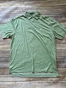 Peter Millar Summer Comfort Mens Polo Shirt Large Green Lexus Car Logo - Picture 1 of 8