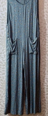 Mono ligero floral azul aciano con bolsillos Moda Int’l para mujer M Foto 1 de 4